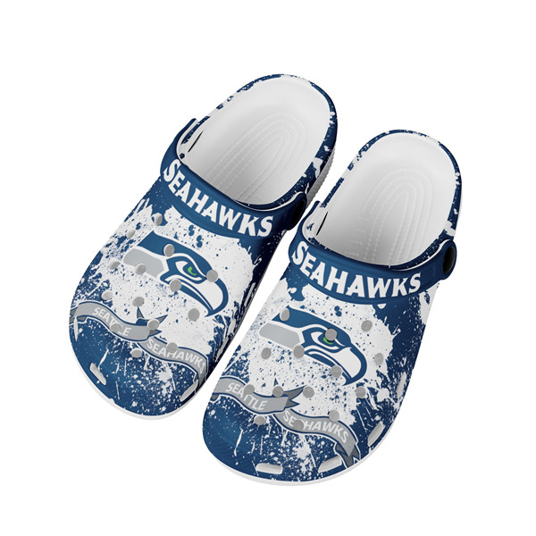 Men's Seattle Seahawks Bayaband Clog Shoes 003